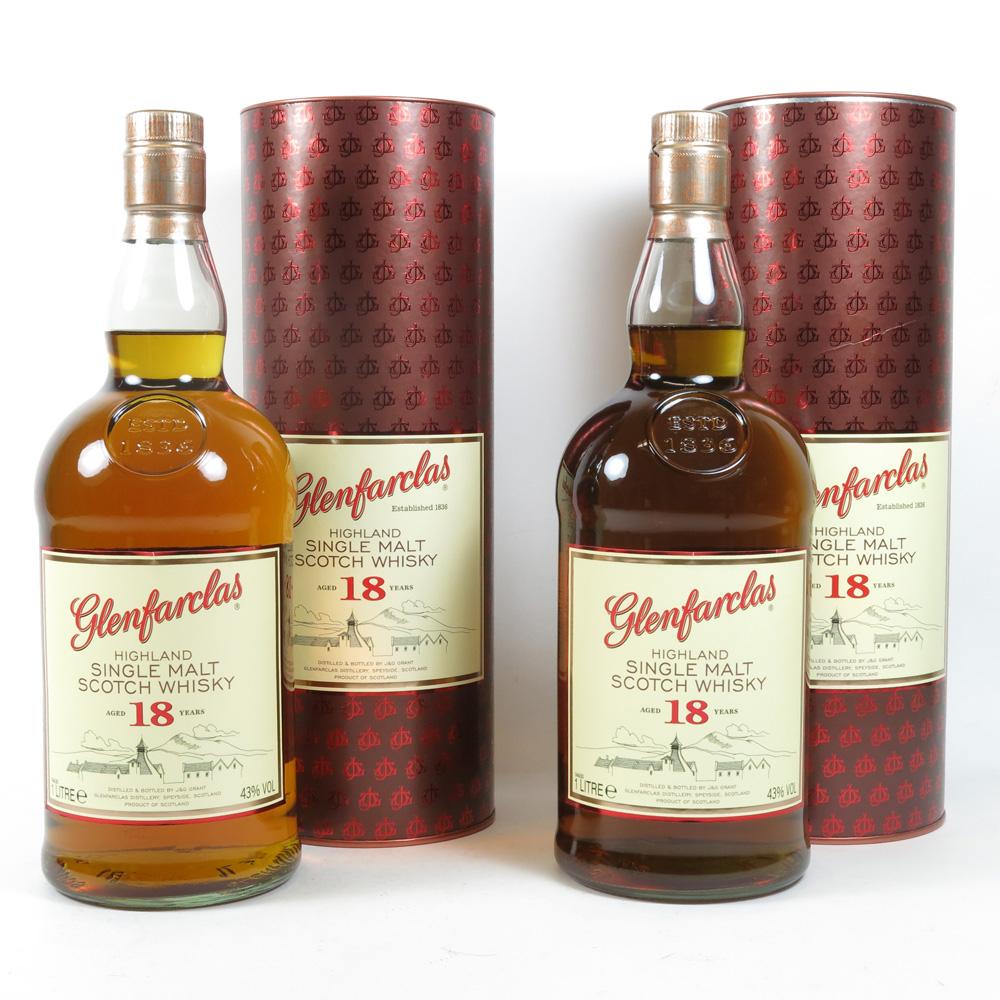 Glenfarclas 18 Year Old 1 Litre x 2