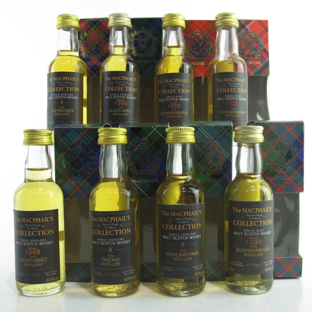 Gordon and MacPhail Miniature Selection x 8