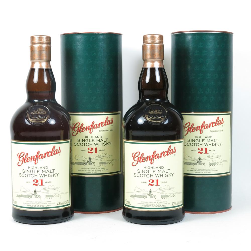 Glenfarclas 21 Year Old 75cl (US Import) x 2