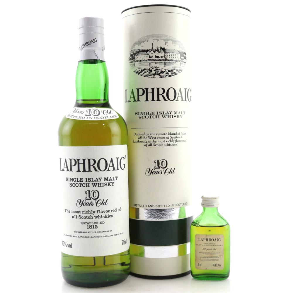 Laphroaig 10 Year Old 1980s / with Miniature 5cl