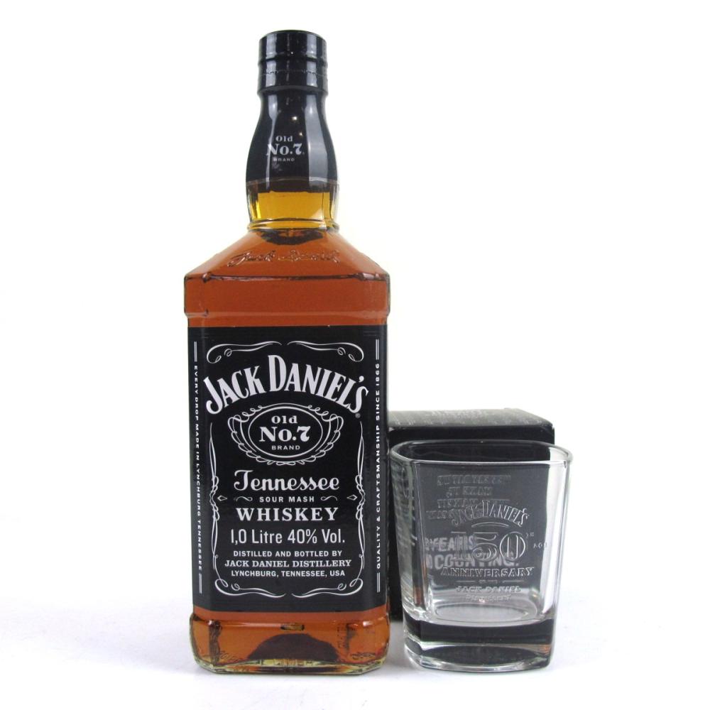 Jack Daniel's Old No. 7 1 Litre / Including 150th Anniversary Glass