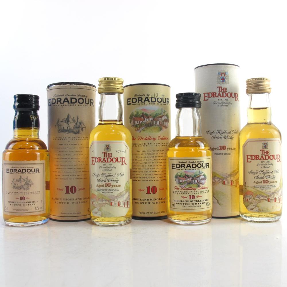 Edradour 10 Year Old Miniature x 4