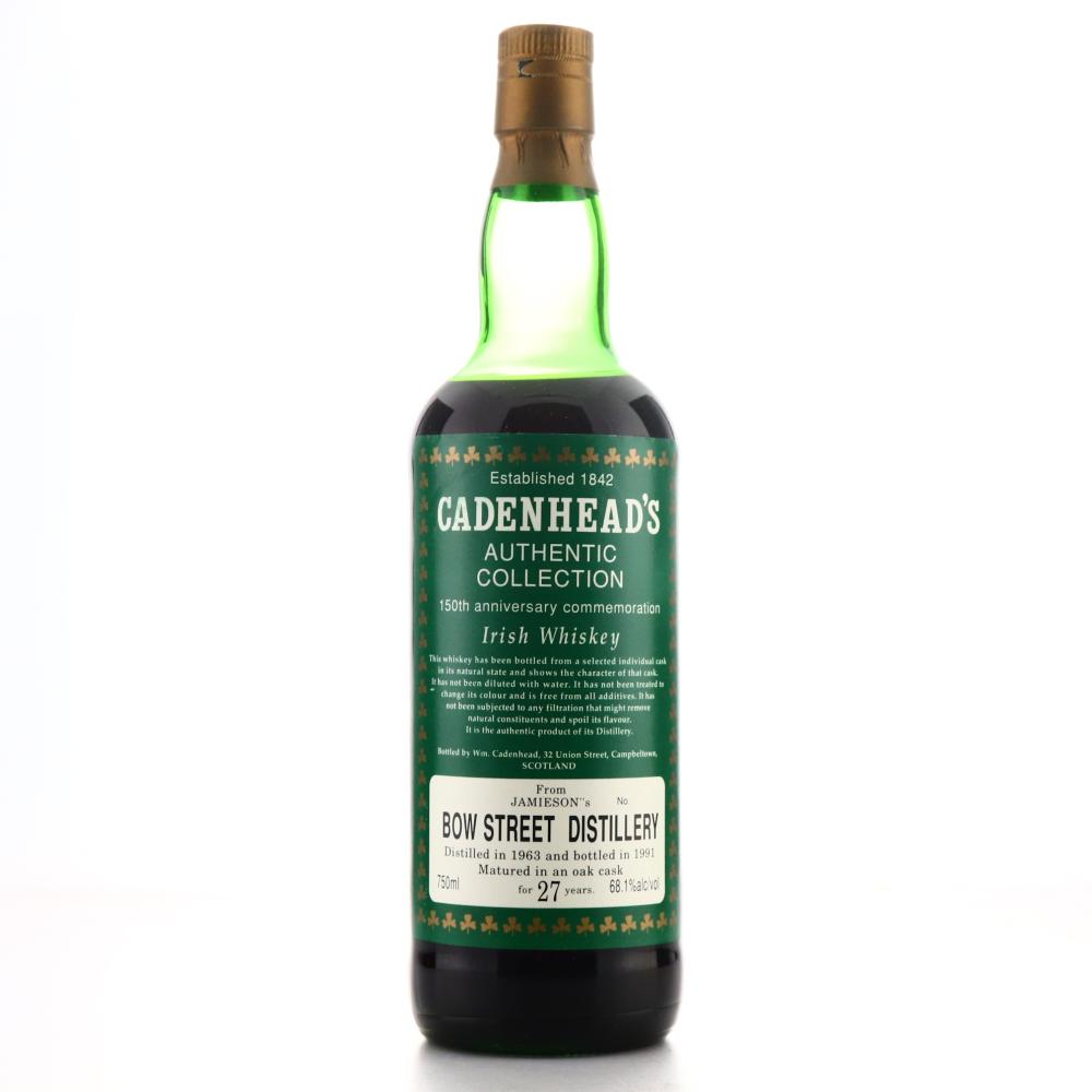 Jameson's Bow Street 1963 Cadenhead's 27 Year Old / 150th Anniversary