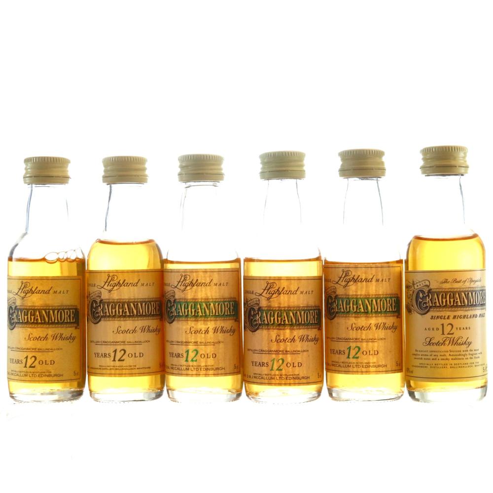 Cragganmore Miniatures x 6