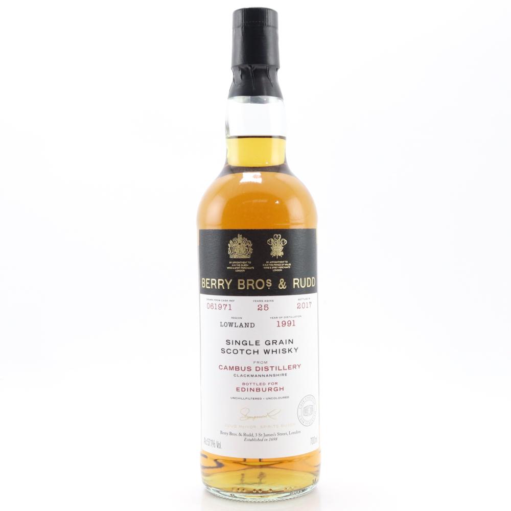 Cambus 1991 Berry Brothers and Rudd 25 Year Old / Edinburgh Exclusive