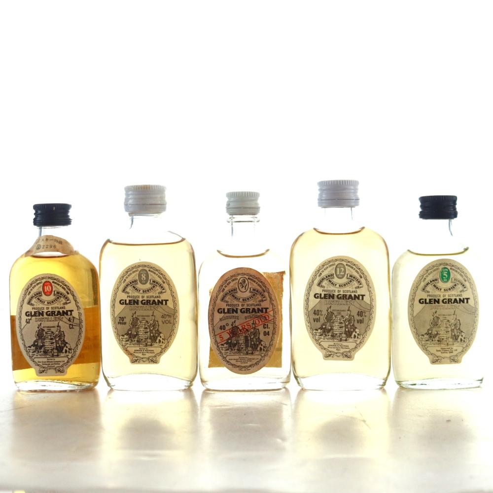 Glen Grant Miniatures x 5
