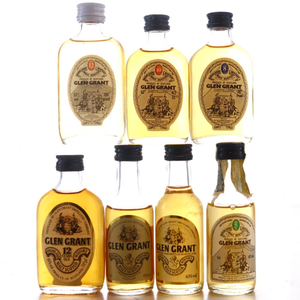Glen Grant Miniatures x 7