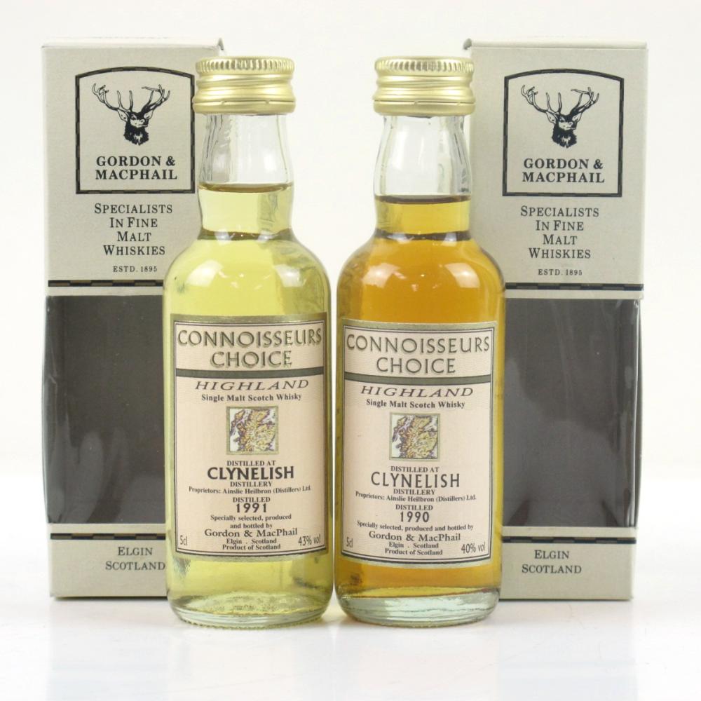 Clynelish 1990 and 1991 Gordon and MacPhail 2 x 5cl