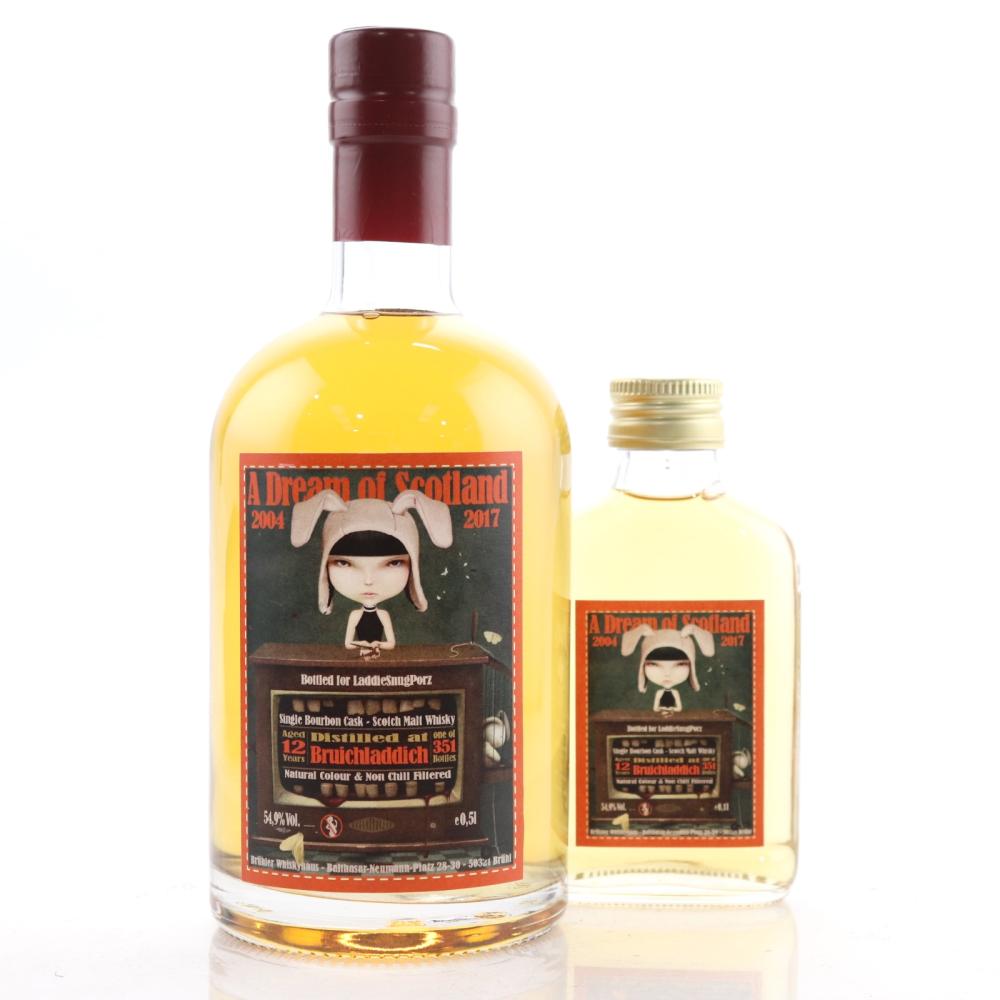 Bruichladdich 2004 A Dream of Scotland 12 Year Old 50cl & 10cl