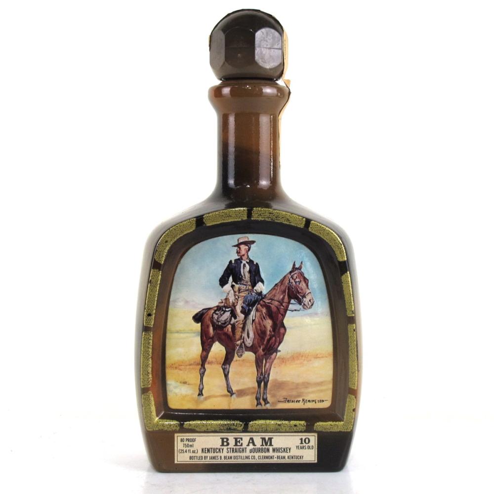Jim Beam 10 Year Old Frederick Remington Decanter 1970s / Lieutenant S.C. Robertson