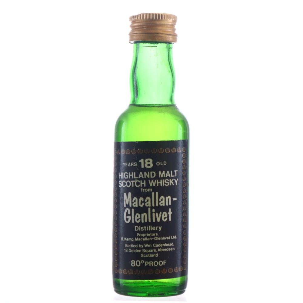 Macallan-Glenlivet 18 Year Old Cadenhead's Miniature