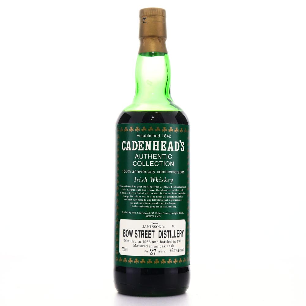 Jameson's Bow Street 1963 Cadenhead's 27 Year Old 75cl / 150th Anniversary