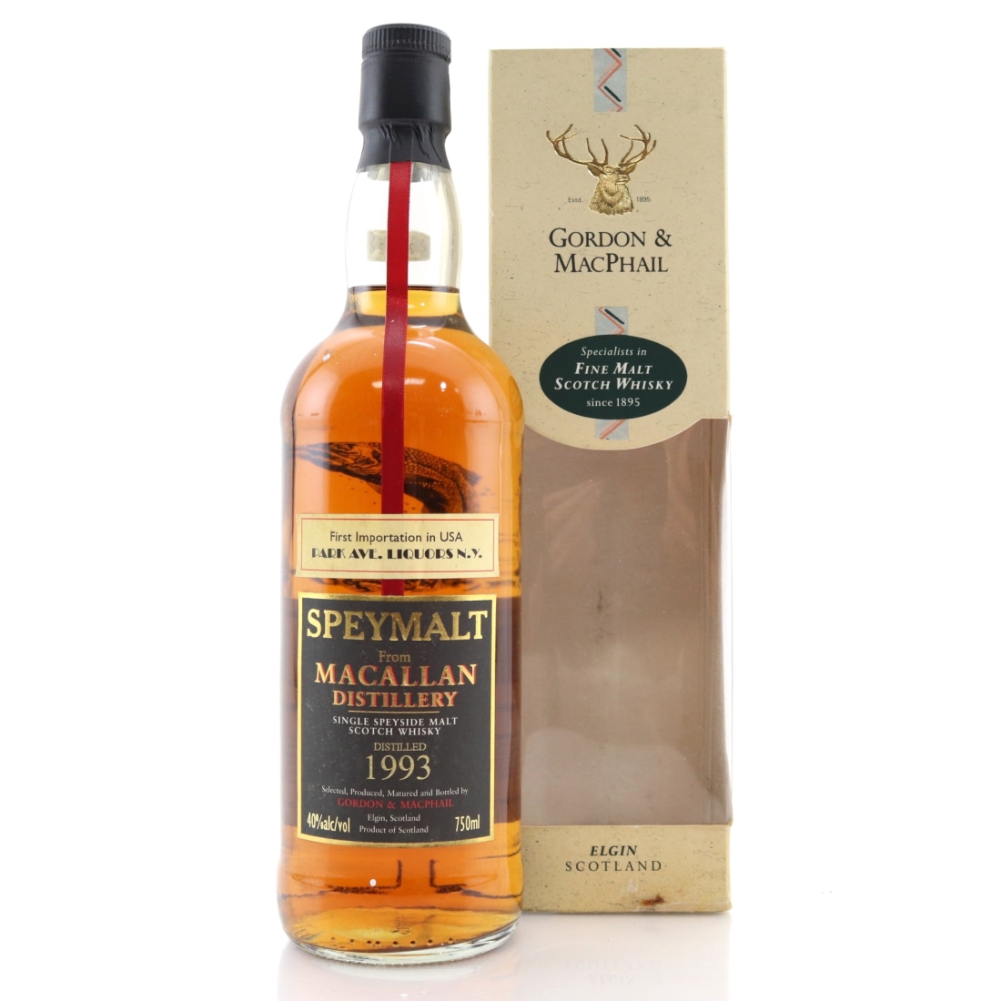 Macallan 1993 Speymalt Gordon and MacPhail 9 Year Old 75cl / US Import