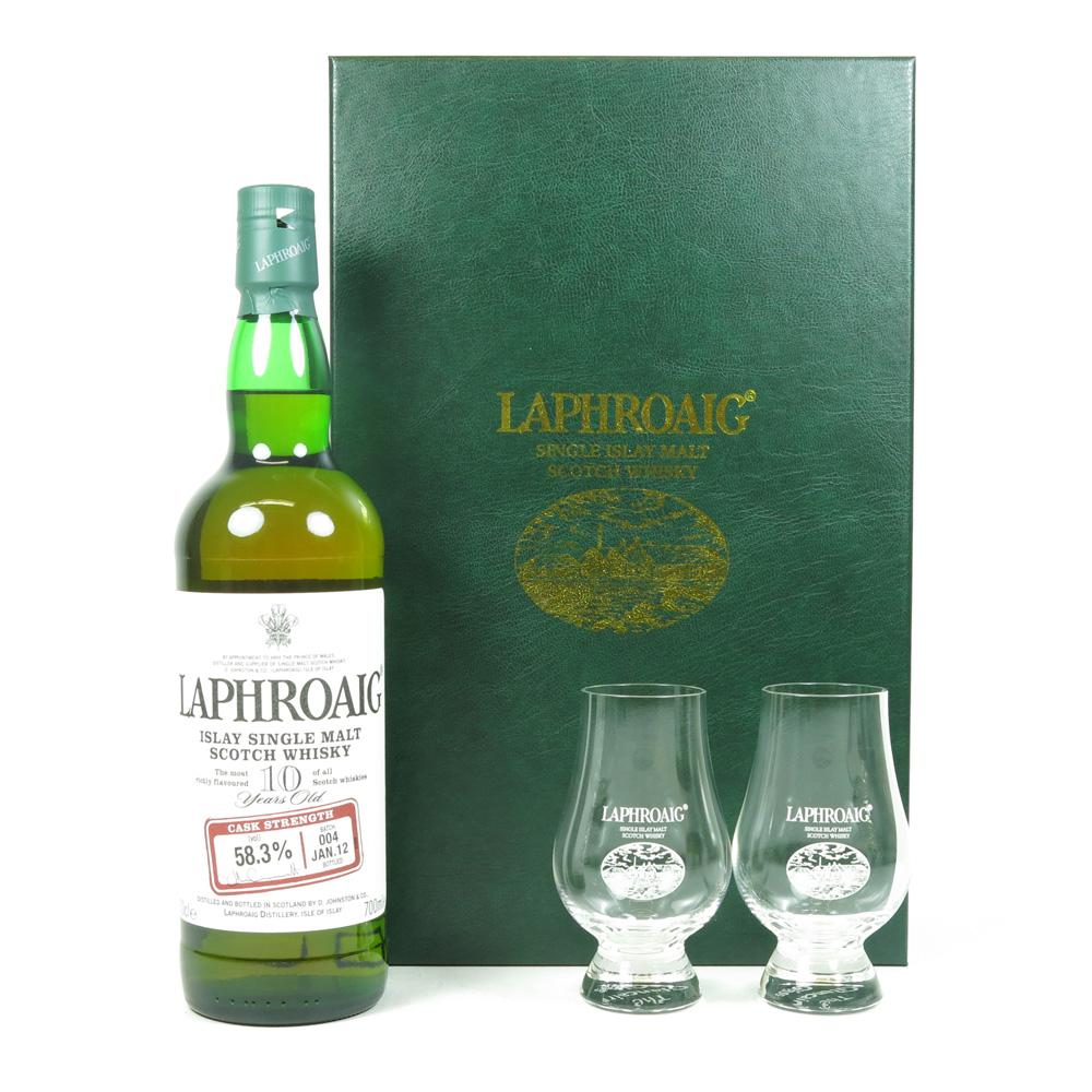 Laphroaig Cask Strength Batch 004 Gift Pack (Including Two Glasses)