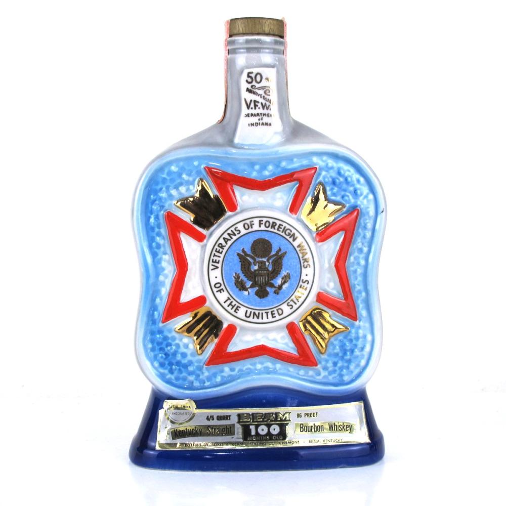 Jim Beam 100 Months Old Indiana V.F.W. Decanter 1971