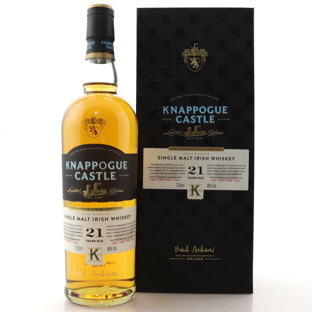 Knappogue Castle 21 Year Old Irish Single Malt 75cl / US Import