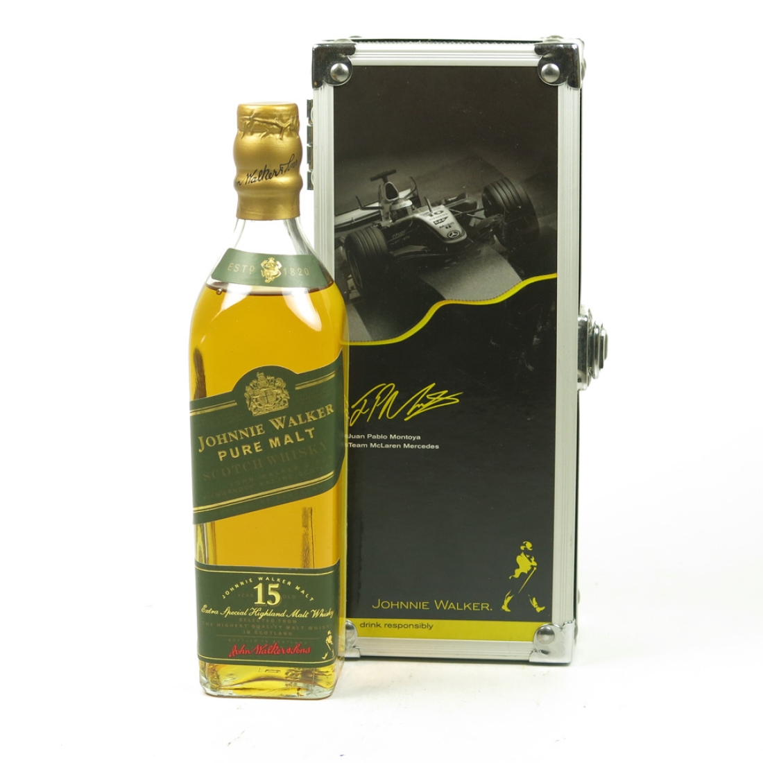 Johnnie Walker Green Label 20cl and Mercedes Box