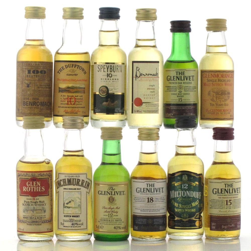 Highland & Speyside Miniature Selection x 12 / includes Benromach Centenary