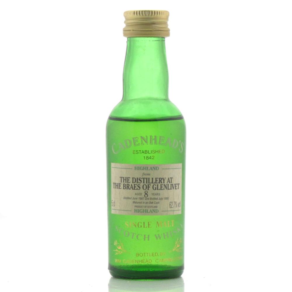 Braes of Glenlivet 1987 Cadenhead's 8 Year Old Miniature 5cl
