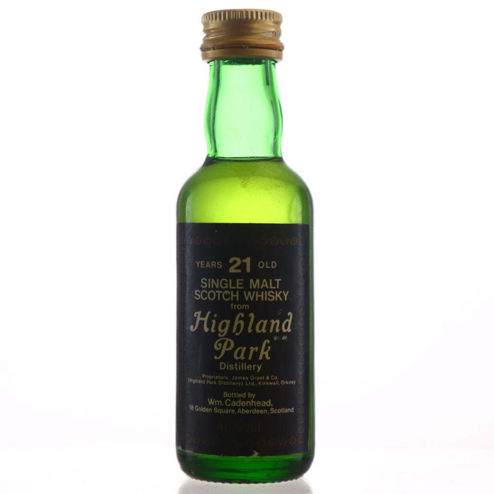 Highland Park 21 Year Old Cadenhead's Miniature