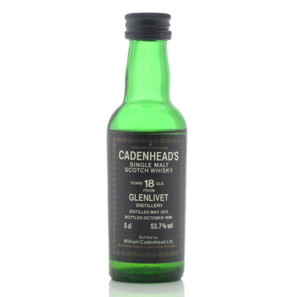 Glenlivet 1972 Cadenhead's 18 Year Old Miniature 5cl