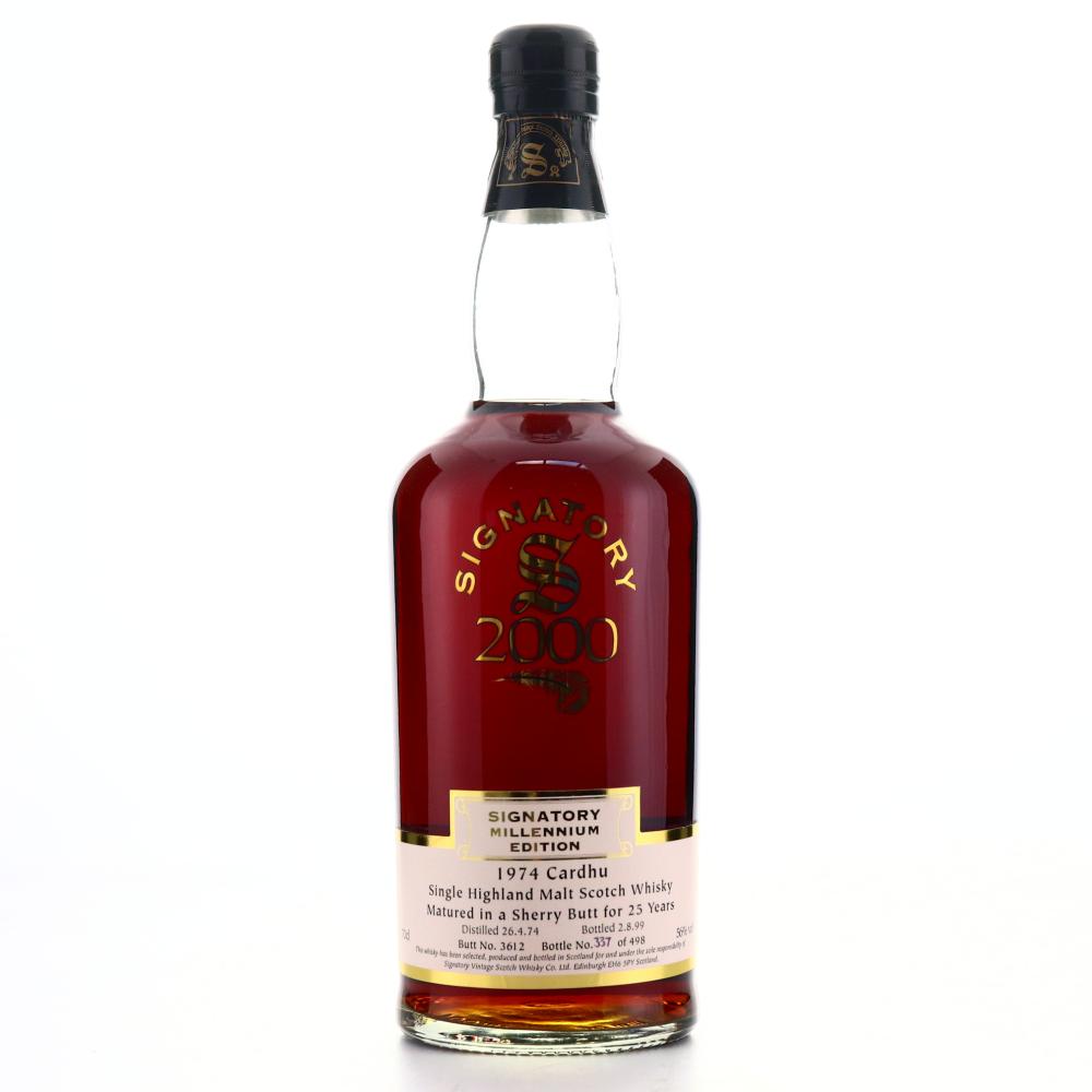 Cardhu 1974 Signatory Vintage 25 Year Old 75cl / Millennium Edition - US Import
