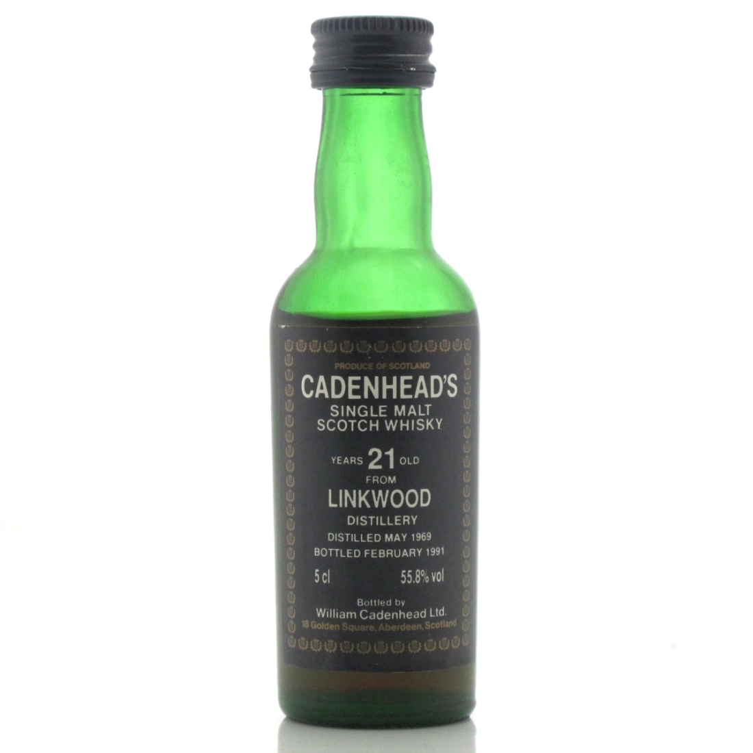 Linkwood 1969 Cadenhead's 21 Year Old Minaiture 5cl