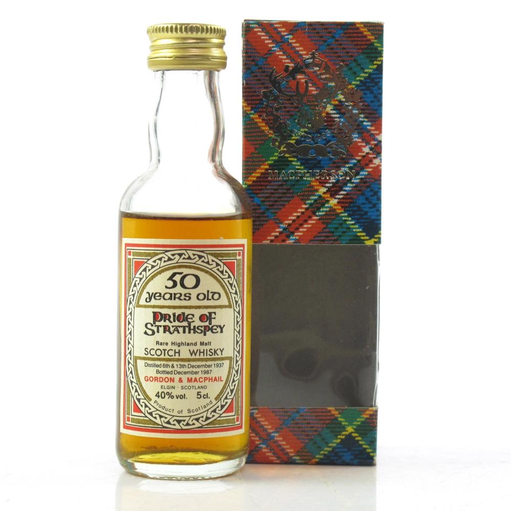 Pride Of Strathspey 1937 Gordon and MacPhail 50 Year Old Miniature