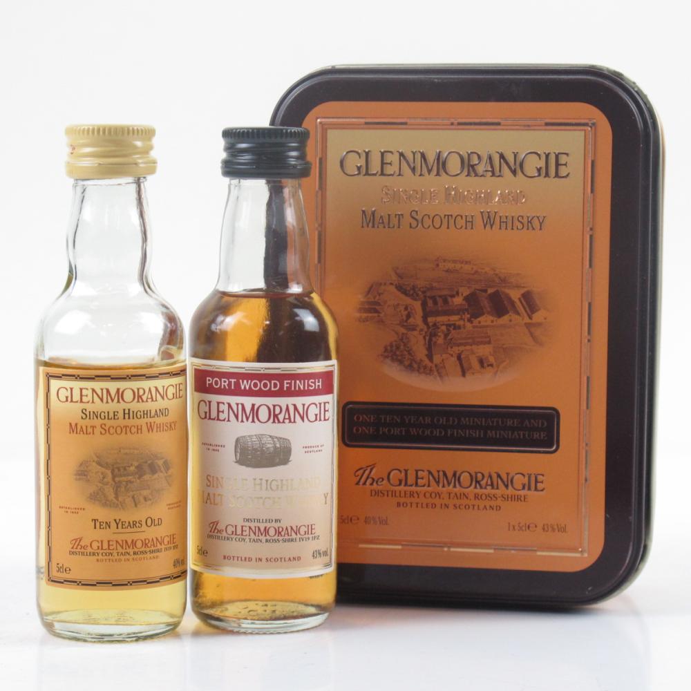 Glenmorangie 10 Year Old and Port Wood Miniature Gift Tin 2 x 5cl