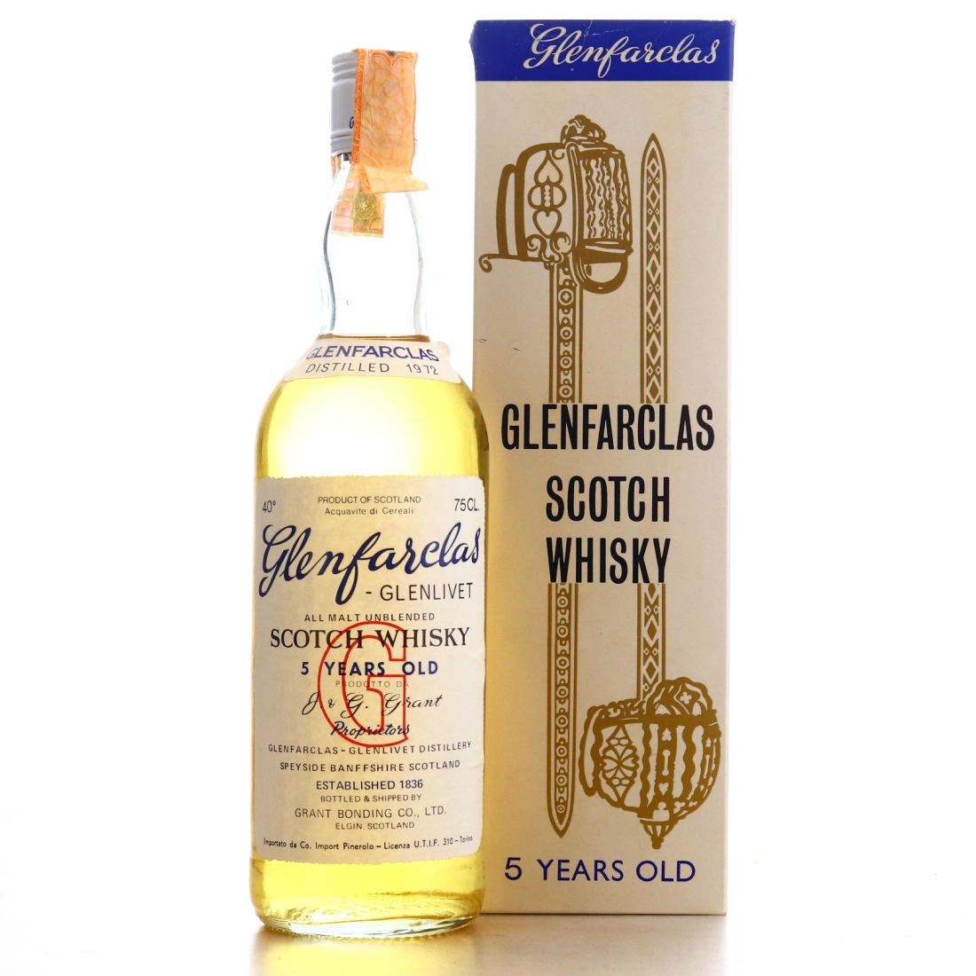 Glenfarclas 1972 5 Year Old / Co. Pinerolo Import