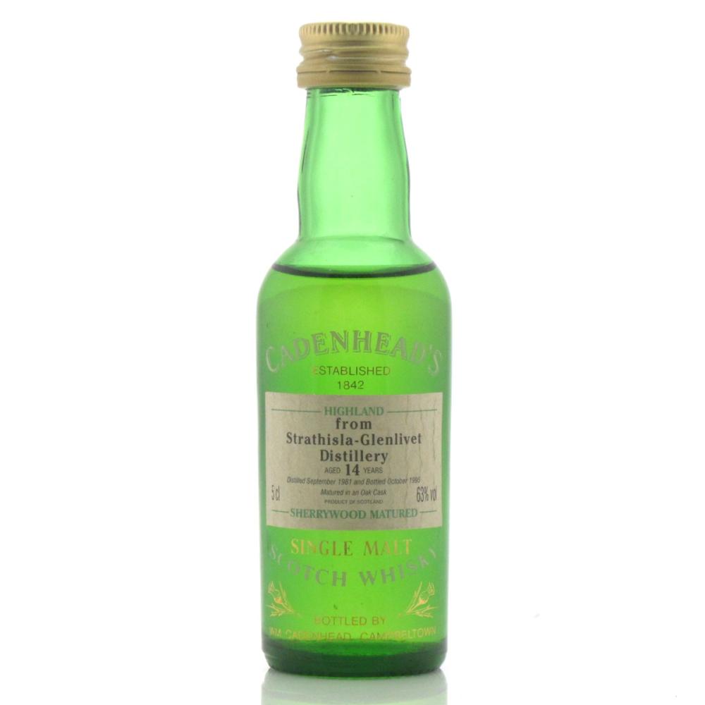 Strathisla 1981 Cadenhead's 14 Year Old Miniature 5cl