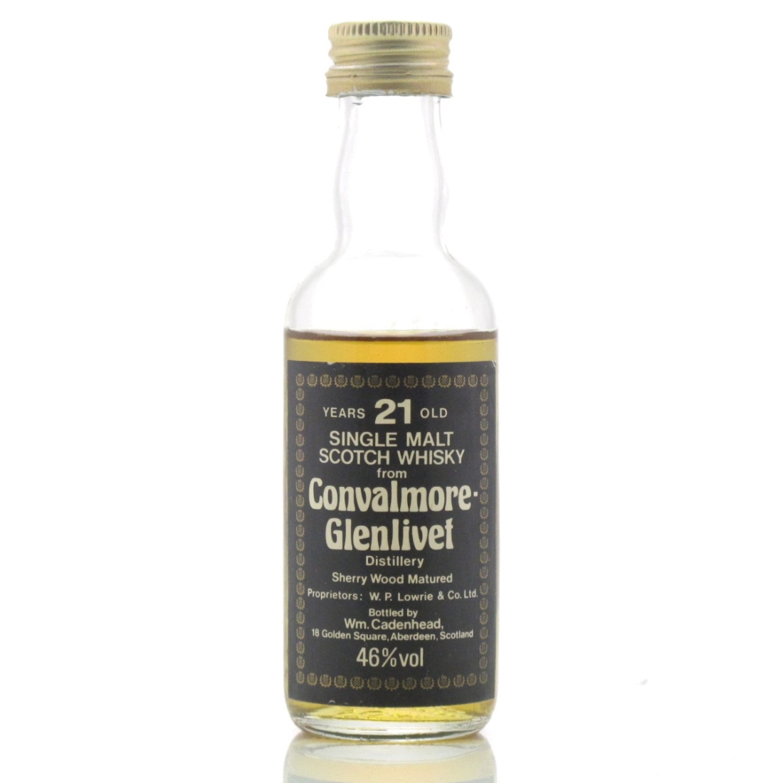 Convalmore 21 Year Old Cadenhead's Miniature 1980s