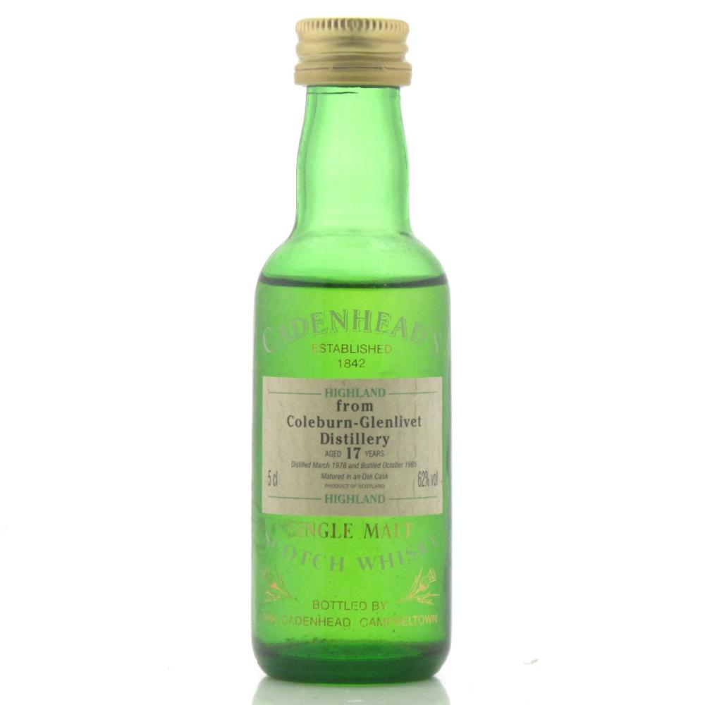Coleburn 1978 Cadenhead's 17 Year Old Miniature 5cl