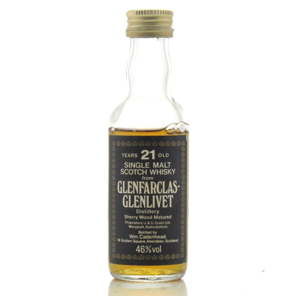Glenfarclas 21 Year Old Cadenhead's Miniature 1980s