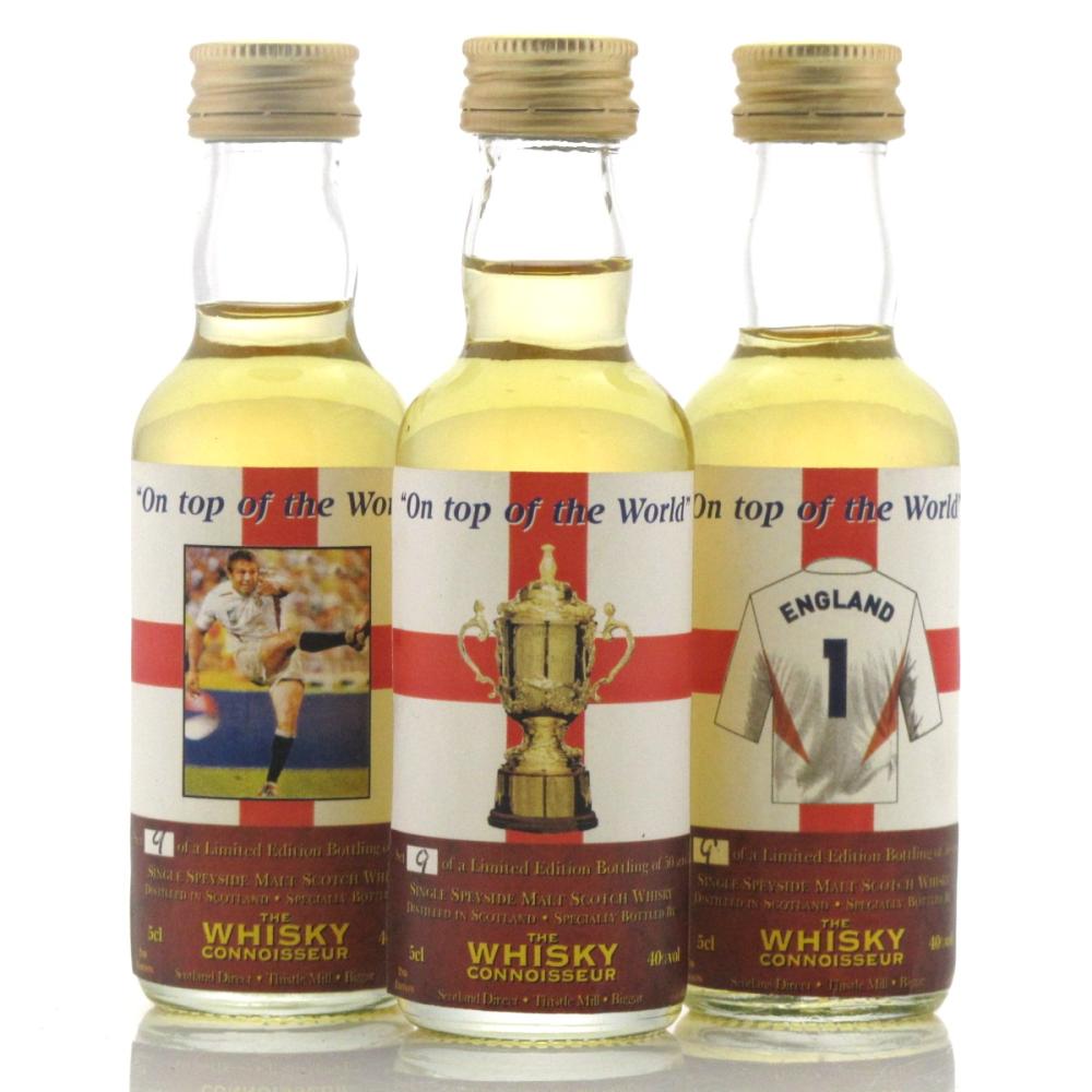 Whisky Connoisseur 'On Top of the World' Miniature 3 x 5cl / Rugby World Cup 2003