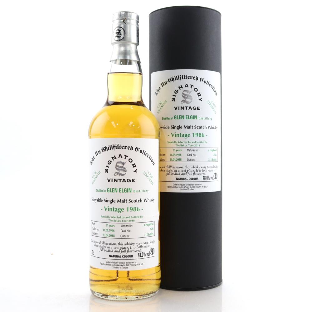 Glen Elgin 1986 Signatory Vintage 31 Year Old / BeLux Tour 2018