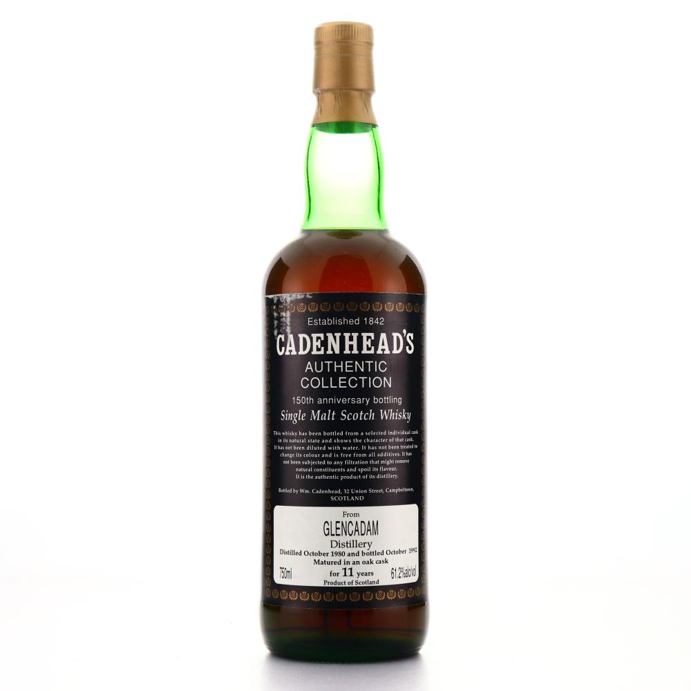 Glencadam 1980 Cadenhead's 11 Year Old / 150th Anniversary