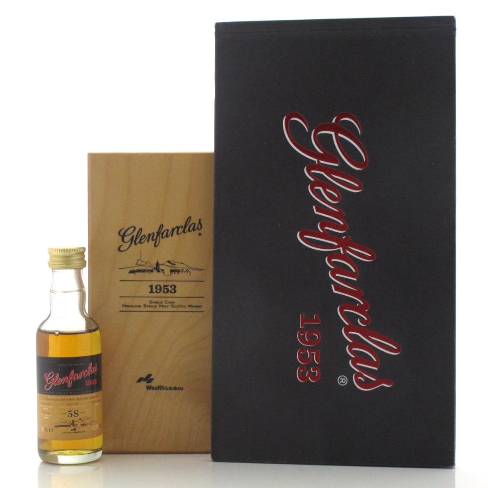 Glenfarclas 1953 Single Cask 58 Year Old Miniature 5cl / Wealth Solutions