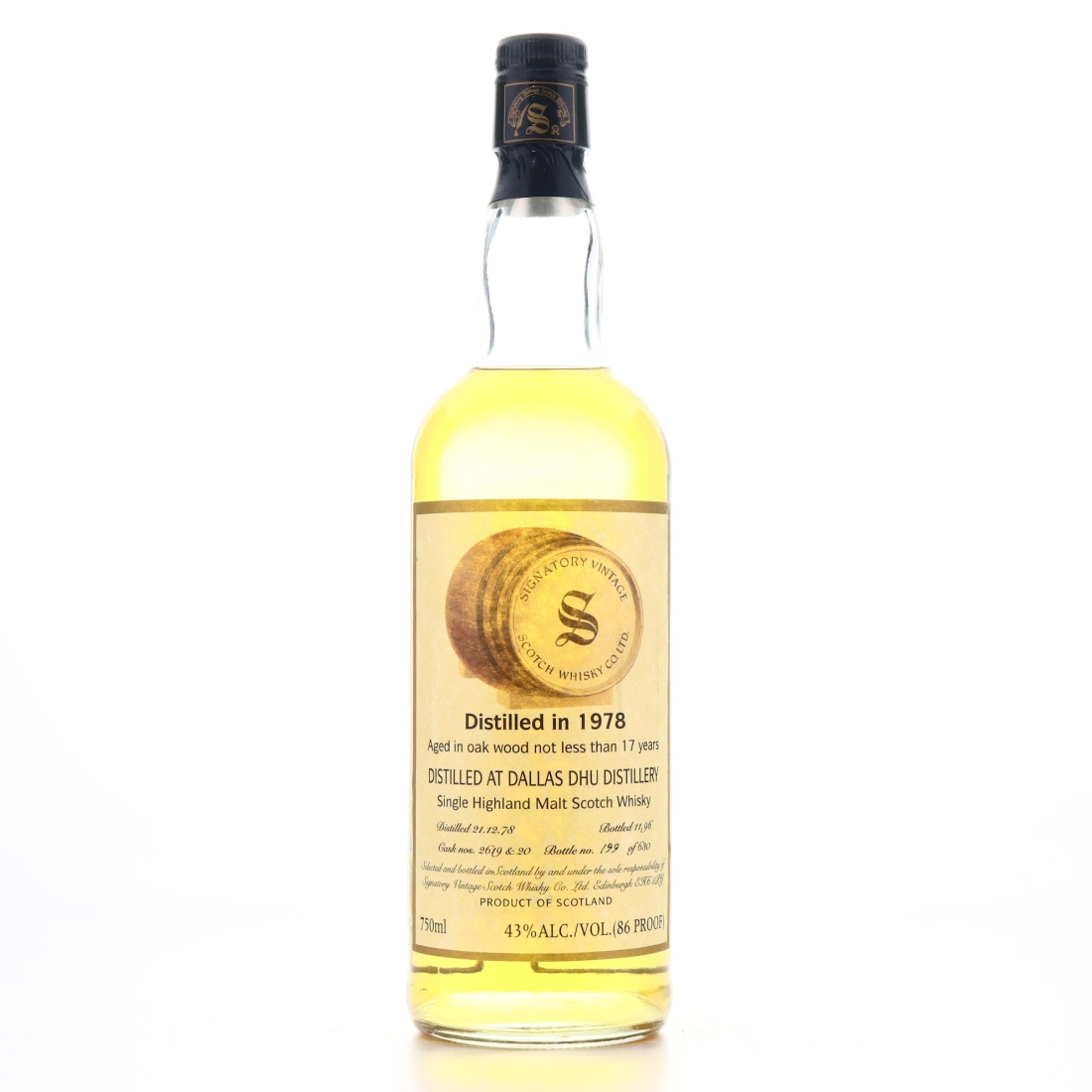 Dallas Dhu 1978 Signatory Vintage 17 Year Old 75cl / US Import