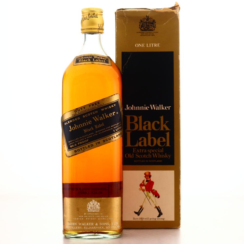 Johnnie Walker Black Label 1 Litre 1970s