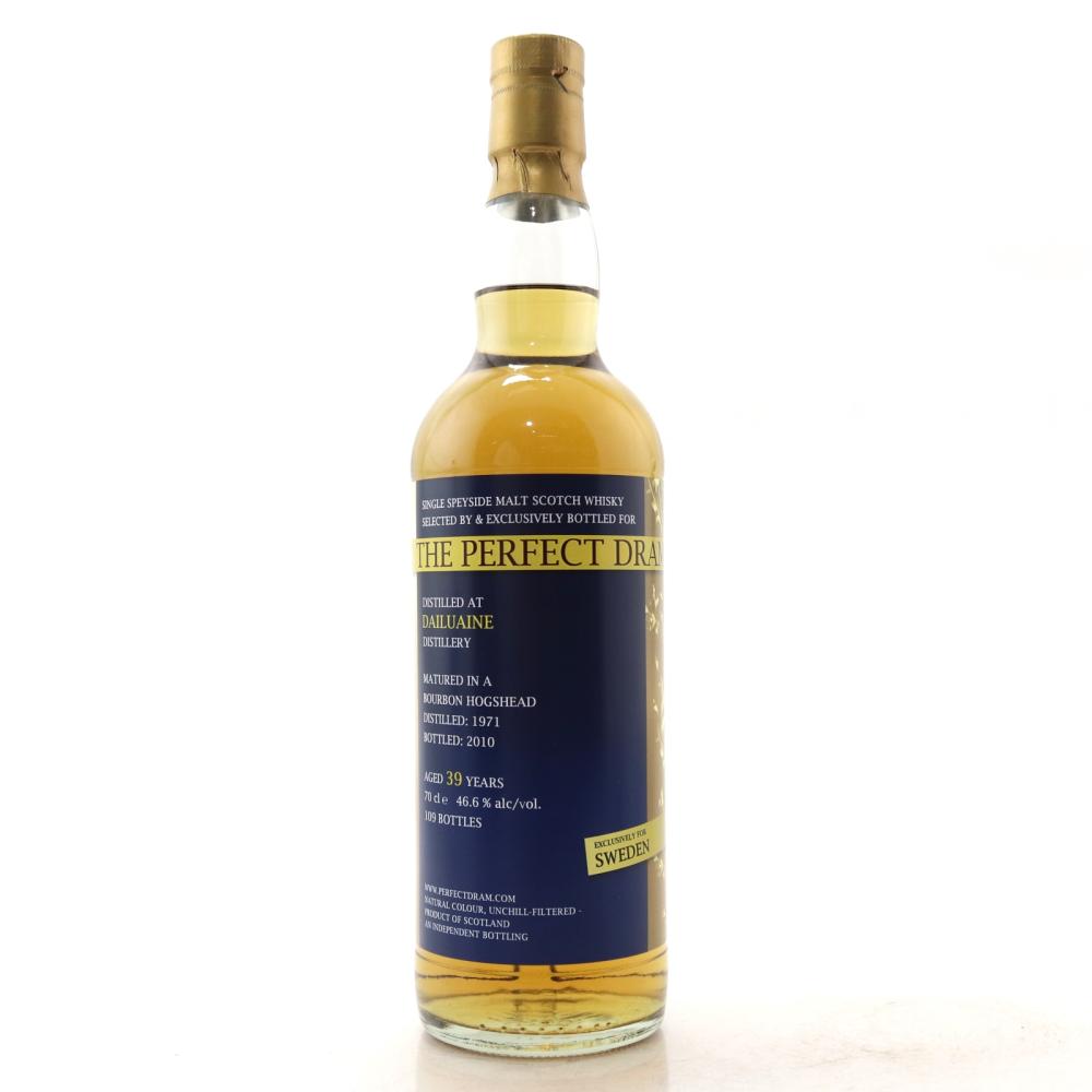 Dailuaine 1971 Whisky Agency 39 Year Old / The Perfect Dram - Sweden Exclusive
