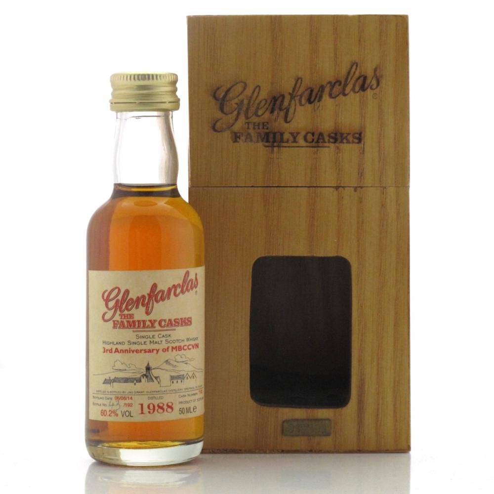 Glenfarclas 1988 Family Cask #7133 Miniature 5cl / MBCCVN 3rd Anniversary