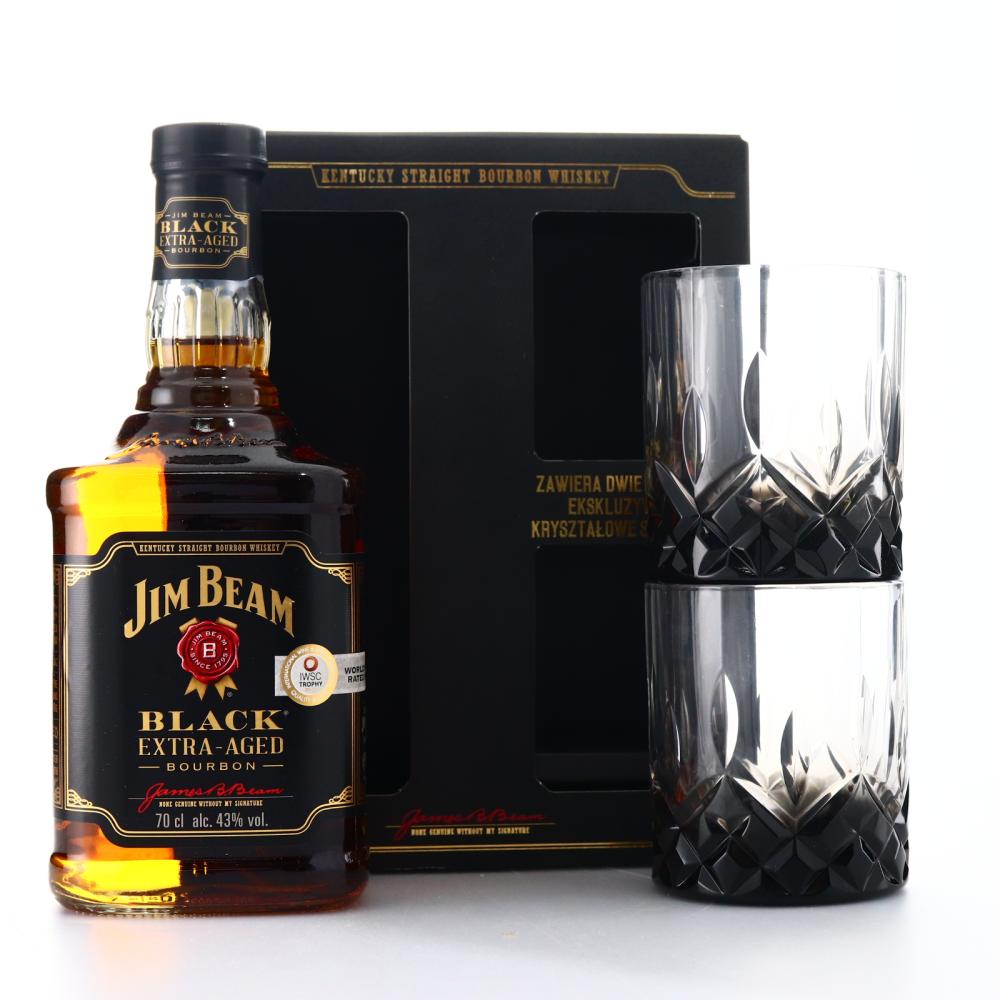 Jim Beam Black Extra-Aged / with 2 x Glasses