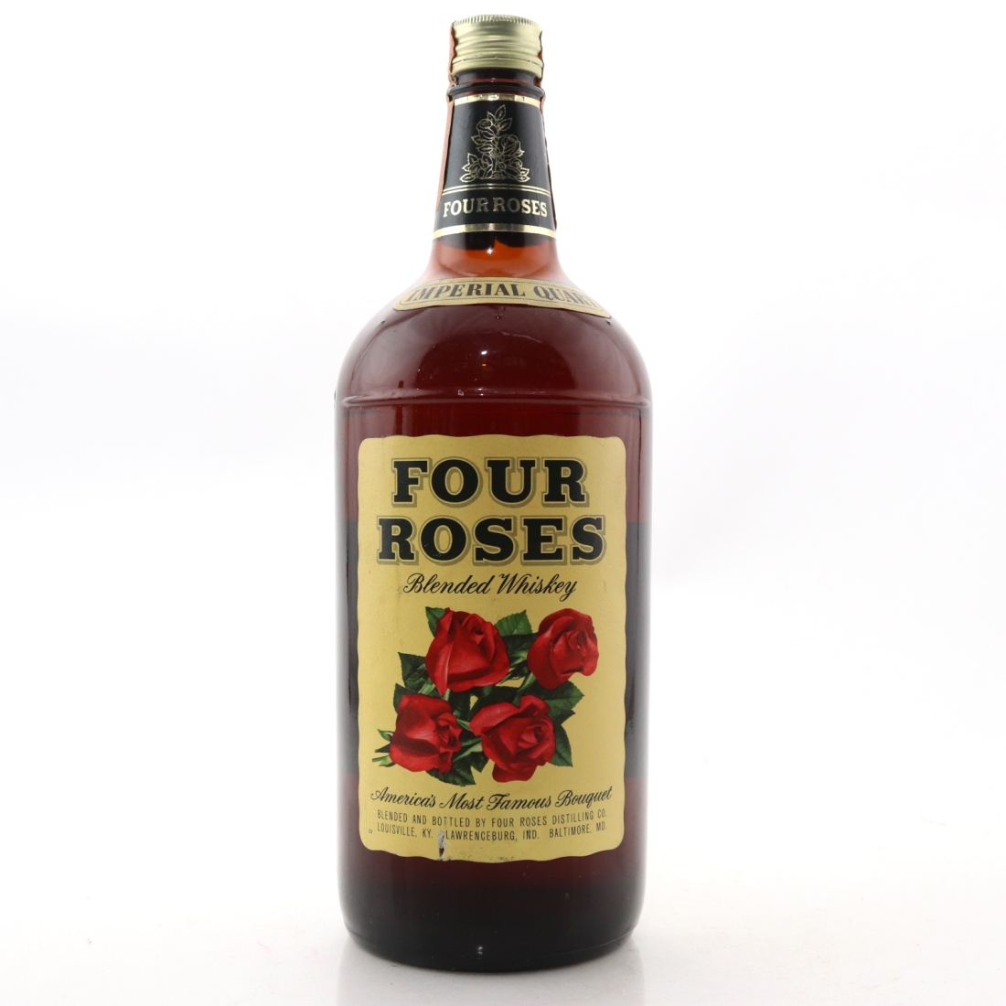 Four Roses Blended Whiskey Quart 1960s