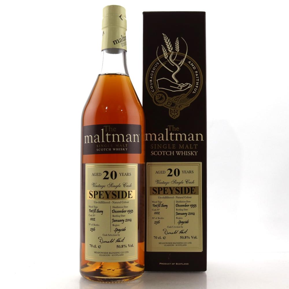 Speyside Single Malt 1993 Maltman 20 Year Old