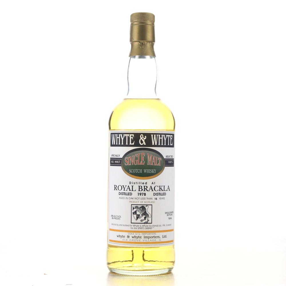 Royal Brackla 1978 Whyte and Whyte 15 Year Old 75cl / Spirits Library