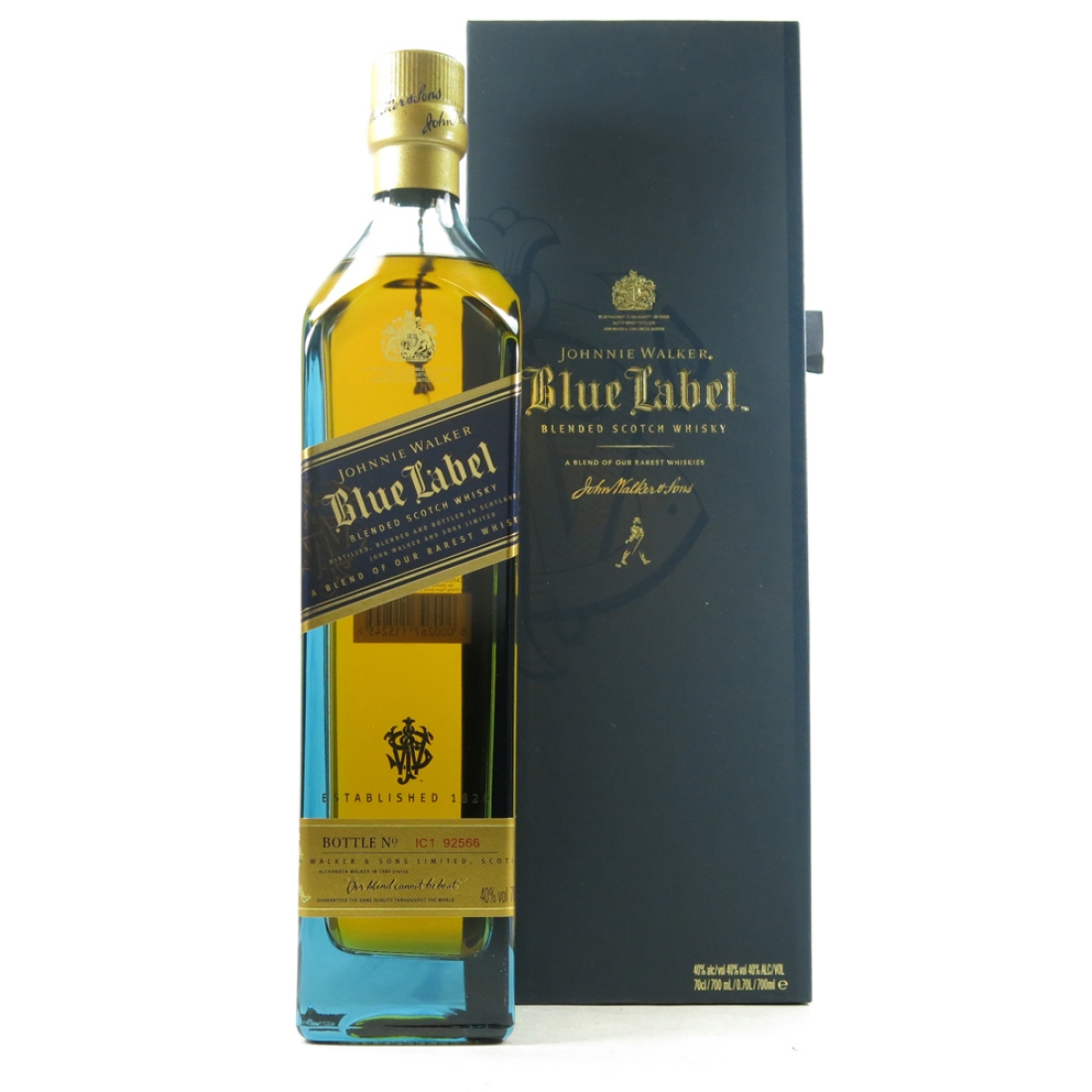 Johnnie Walker Blue Label in Presentation Box With Tiepin