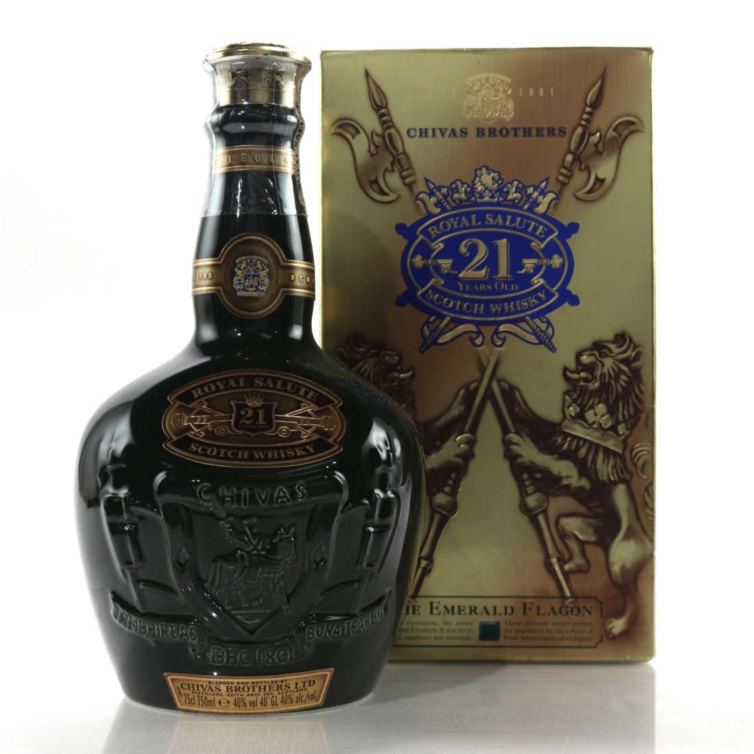 Chivas 21 Year Old Royal Salute 75cl / Emerald Flagon