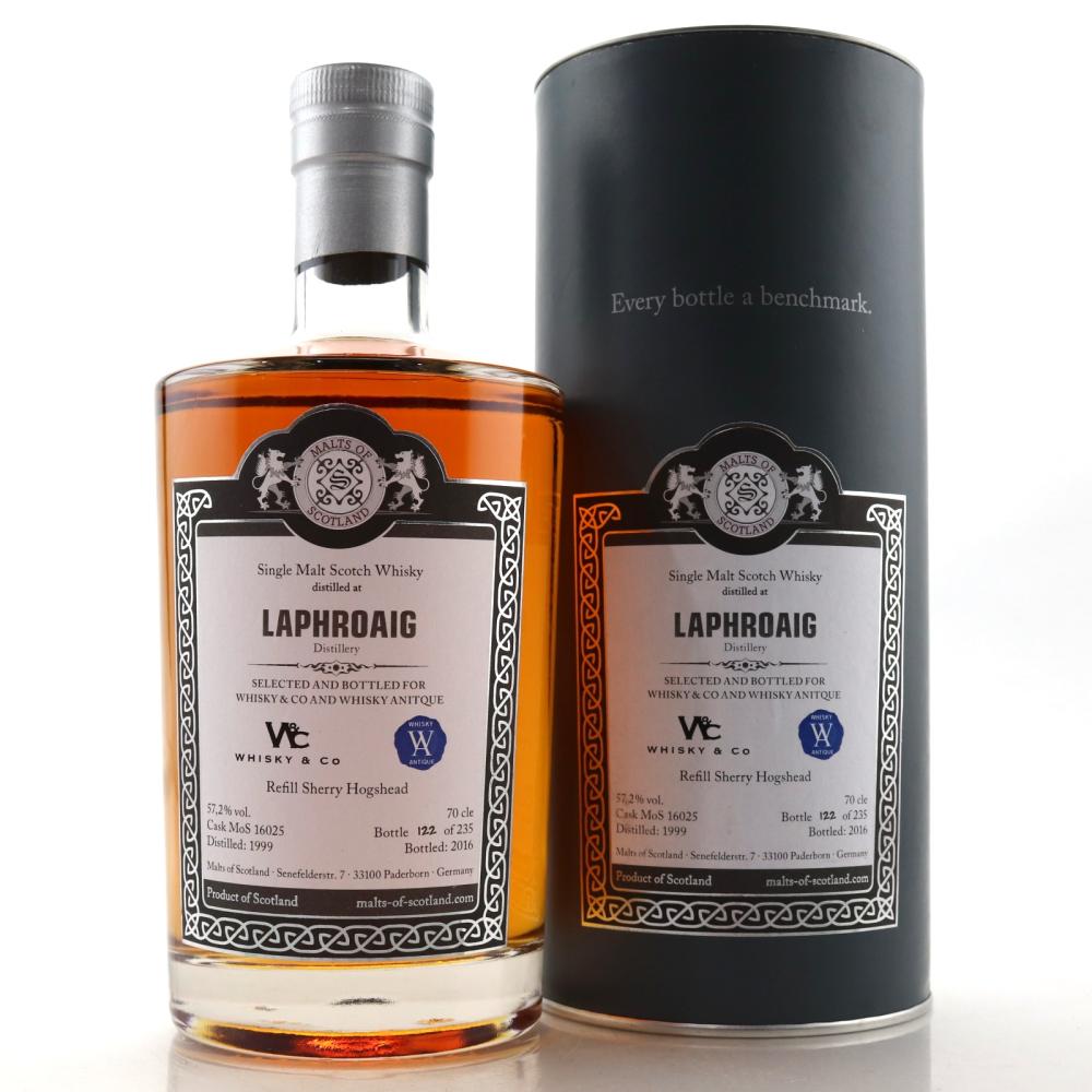 Laphroaig 1999 Malts of Scotland / Whisky and Co & Whisky Antique