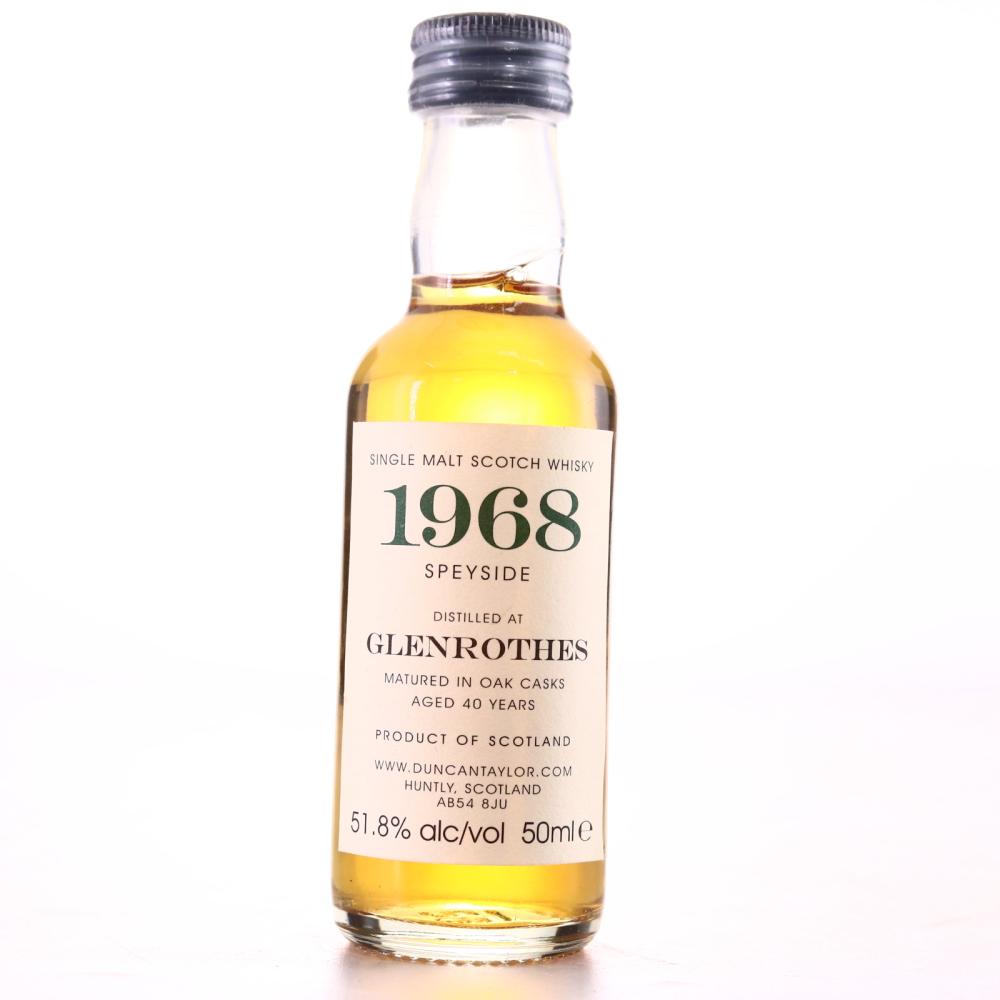 Glenrothes 1968 Duncan Taylor 40 Year Old Miniature
